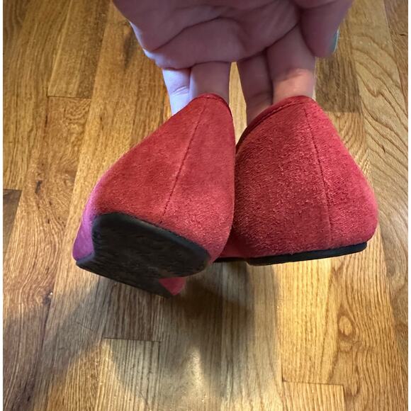 Ugg Alloway Leather Sheepskin Logo Pink Slip on Flats Shoes Women’s 8 Classic - Picture 6 of 9